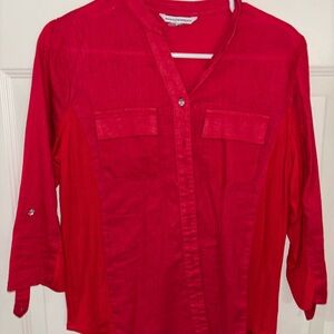 Alfred Dunner Bold Red Shirt